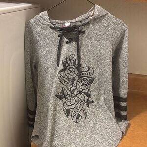 No Boundaries Tie Sweatshirt